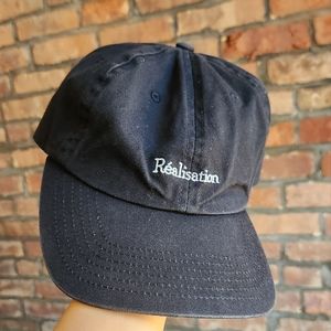 Realisation black baseball dad hat
